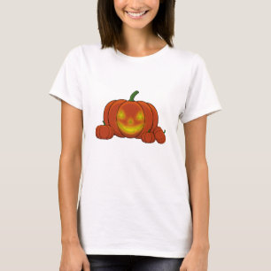 Glowing Jack-o'-Lantern Pumpkin T-Shirt