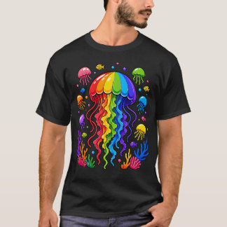 Glowing Jellyfish Ocean Adventure For Sea Lovers T-Shirt