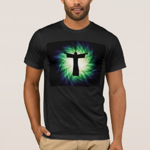 Glowing Jesus Christ Silhouette T-Shirt