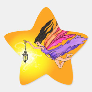 Glowing Lantern Fairy Star Sticker