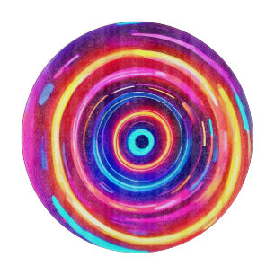 Glowing Light Vortex Cutting Board