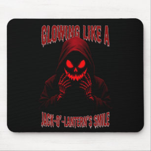 Glowing Like a Jack-o’-Lantern’s Smile Mouse Mat