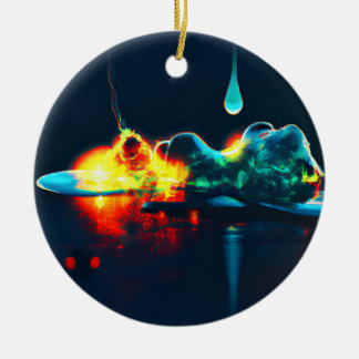 Glowing Liquid Drip Ceramic Tree Decoration