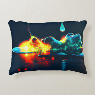 Glowing Liquid Drip Decorative Cushion