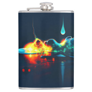 Glowing Liquid Drip Hip Flask