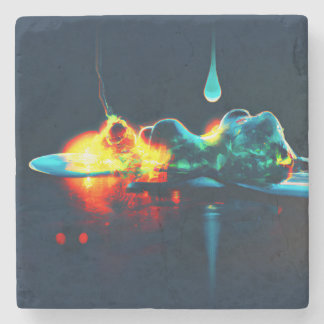 Glowing Liquid Drip Stone Coaster