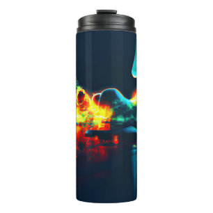 Glowing Liquid Drip Thermal Tumbler