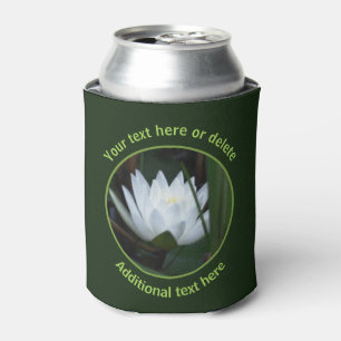 Glowing Lotus Lily Flower Personalised Can Cooler