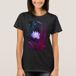 Glowing Lotus Water Lily Floral Nature T-Shirt
