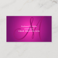 Glowing Magenta Monogram