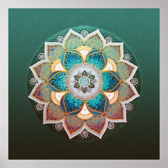 Glowing Mandala - Poster (Front)