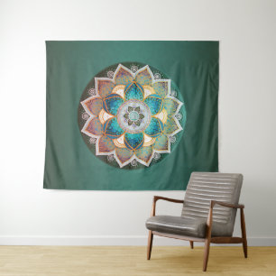 Glowing Mandala - Tapestry