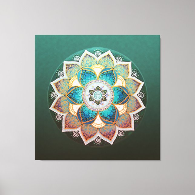 Glowing Mandala - Wrapped Canvas (Front)
