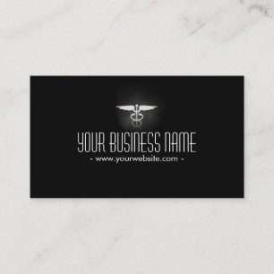 Glowing Medical Symbol Medical Care Business Card