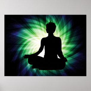 Glowing Meditation Ardha Poster
