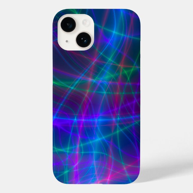 Glowing Multicolored Rays Case-Mate iPhone Case (Back)