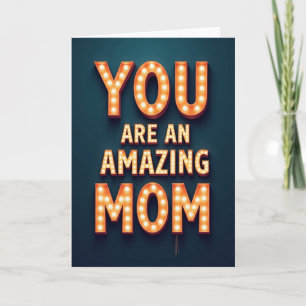 Glowing Mum Tribute Card