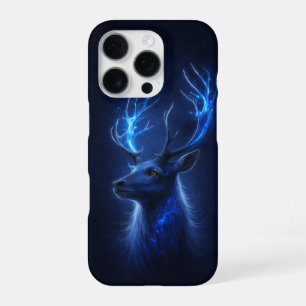 Glowing Mystic Deer iPhone 16 Pro Case Fantasy Art