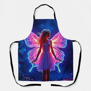 Glowing Mystical Butterfly Fairy Art Apron