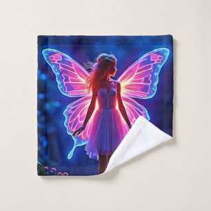 Glowing Mystical Butterfly Fairy Art Bath Towel Set