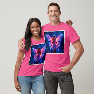 Glowing Mystical Butterfly Fairy Art T-Shirt