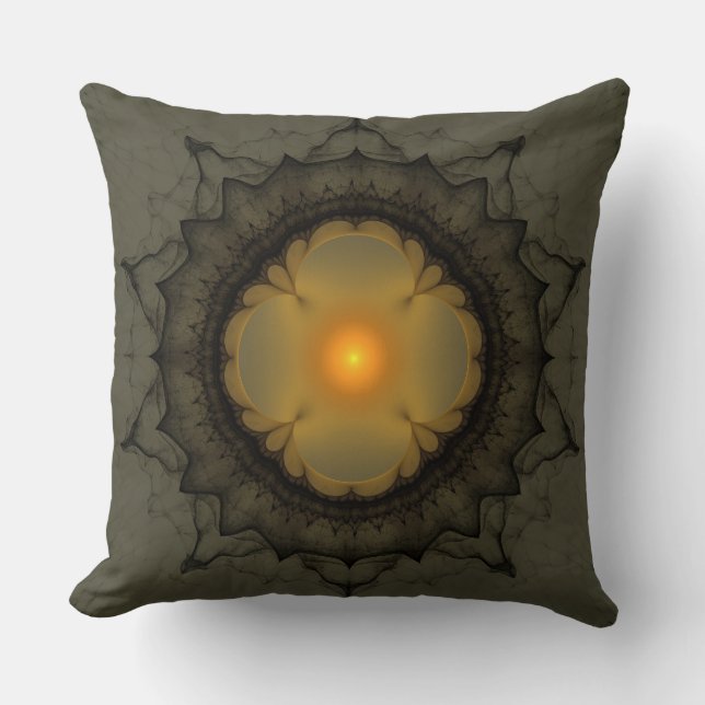 Glowing mystical ornament  cushion (Front)