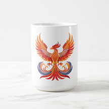 Glowing mythological Fantasy Phoenix Bird