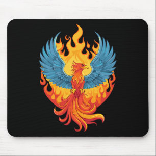 Glowing mythological Fantasy Phoenix Bird Mouse Mat