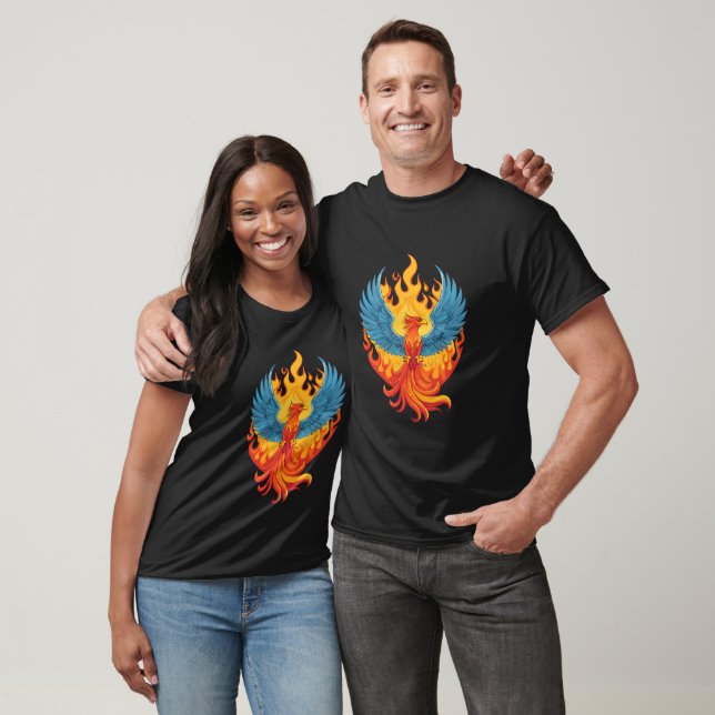 Glowing mythological Fantasy Phoenix Bird T-Shirt (Unisex)