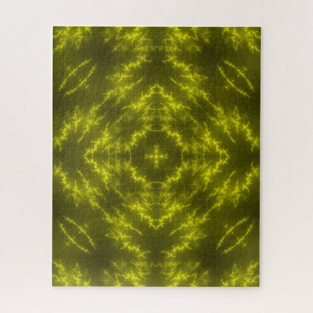 Glowing Neon Electric Thunder Bolts Jigsaw Puzzle (Vertical)
