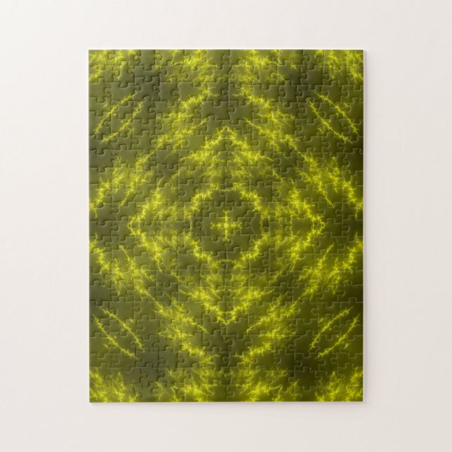 Glowing Neon Electric Thunder Bolts Jigsaw Puzzle (Vertical)