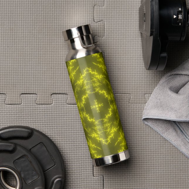 Glowing Neon Electric Thunder Bolts Water Bottle (Gym)