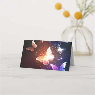 Glowing Night Butterflies Appointment Card