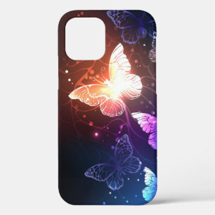 Glowing Night Butterflies iPhone 12 Pro Case