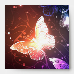 Glowing Night Butterflies Envelope