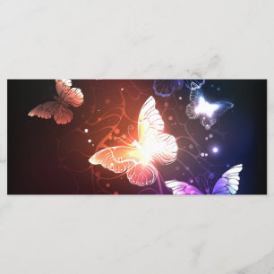 Glowing Night Butterflies Menu