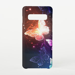 Glowing Night Butterflies Samsung Galaxy Case