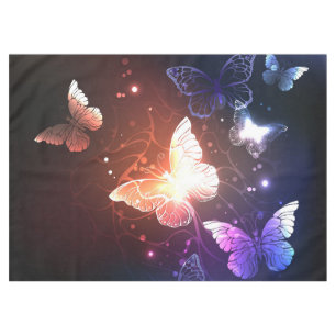Glowing Night Butterflies Tablecloth