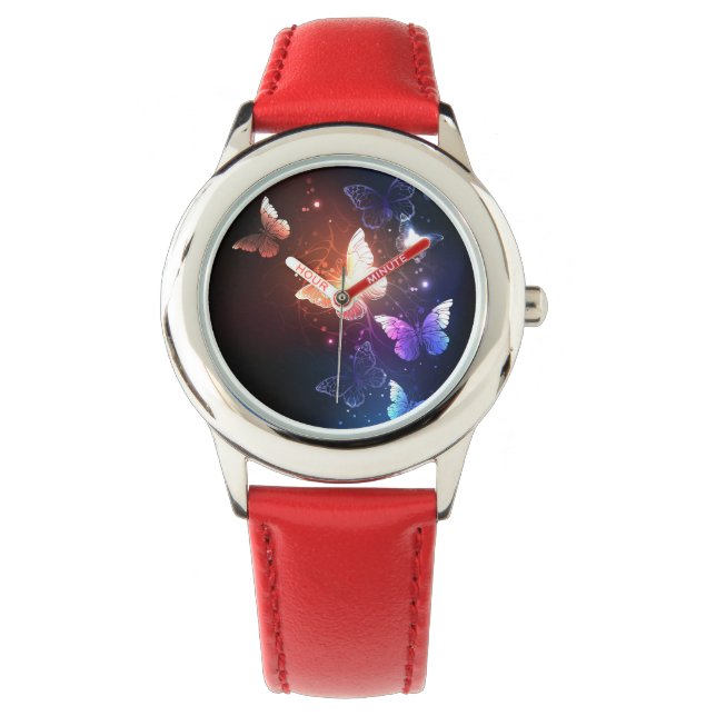Glowing Night Butterflies Watch (Front)