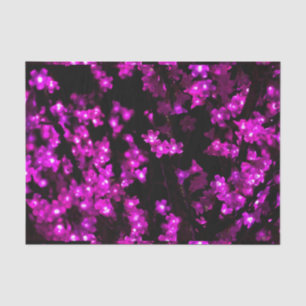Glowing Pink Flower Lights Tissue Paper