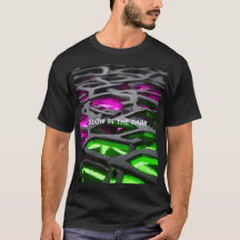 Glowing Pink Green Futuristic 3D Lattice