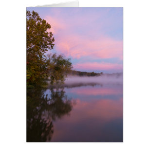 Glowing Pink Morning Card