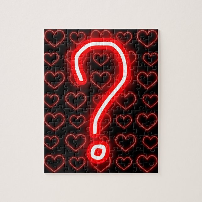 Glowing Pop The Question Engagement Jigsaw Puzzle (Vertical)