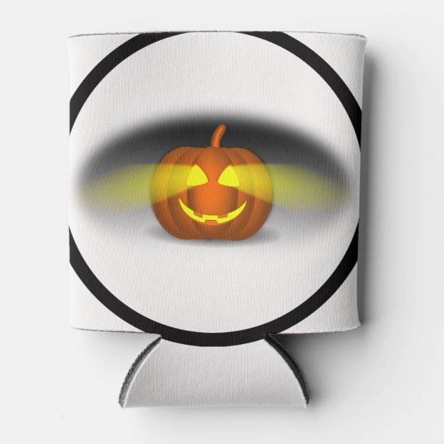 Glowing Pumpkin -  Can Cooler (Front)