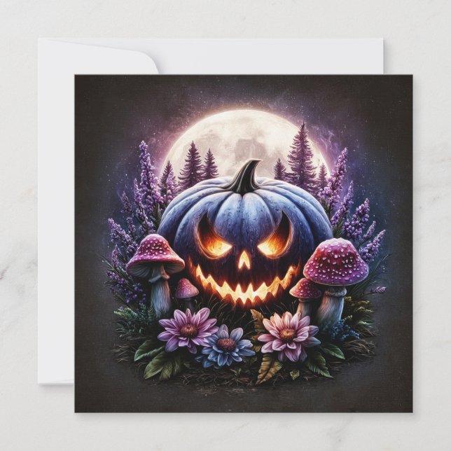 Glowing pumpkin card (Front)