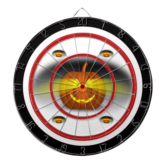 Glowing Pumpkin - Dartboard (Front)