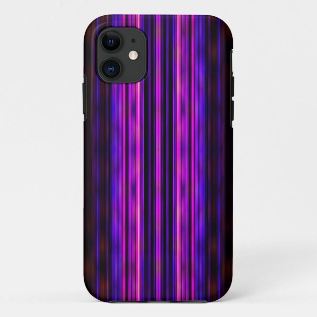 Glowing purple blurred stripes Case-Mate iPhone case (Back)