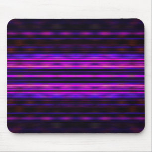 Glowing purple blurred stripes mouse mat
