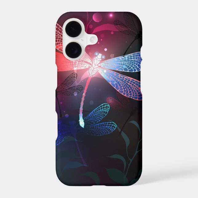 Glowing red dragonfly (Back)