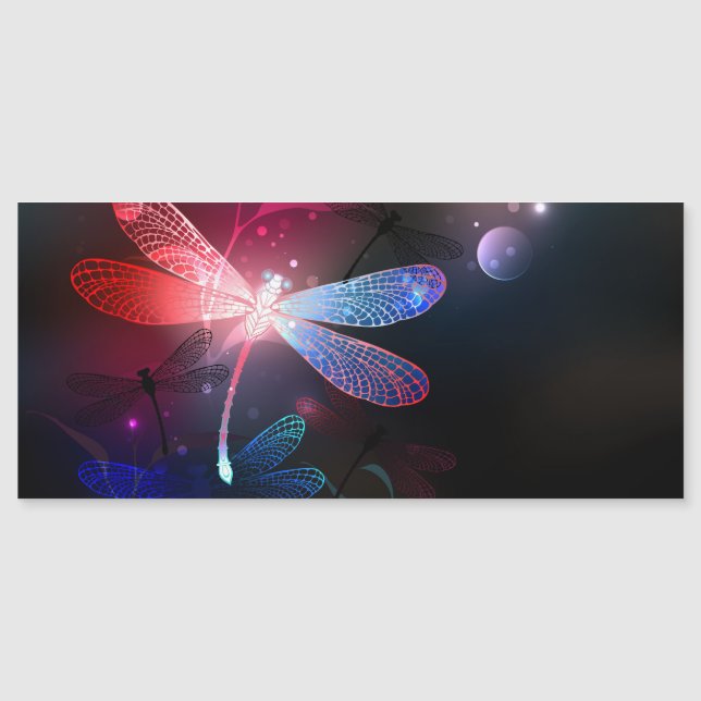 Glowing red dragonfly (Front)